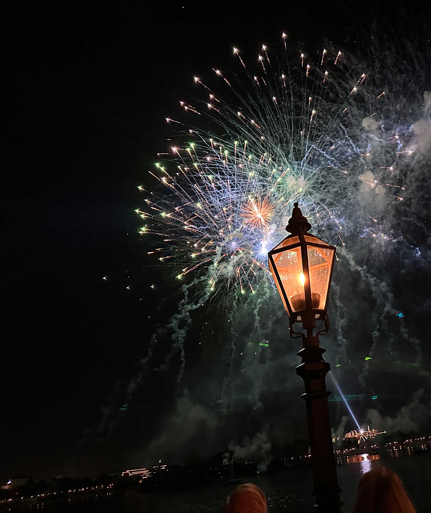 Fireworks from Rose & Crown Dining Room